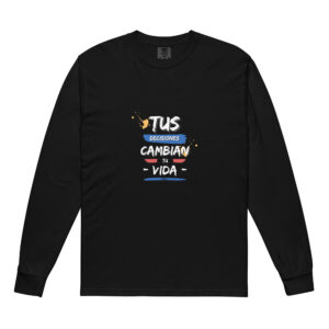 Camiseta gruesa teñida de manga larga